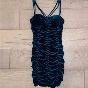 Ruffled mini dress